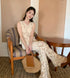 Ladies Crochet Top With Trouser Sets